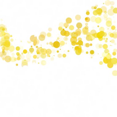 Kabarcıklar daire noktalar benzersiz sarı parlak vektör arka plan