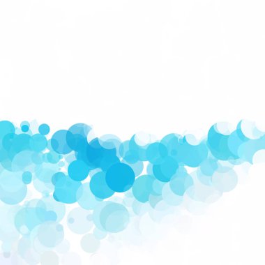 Kabarcıklar benzersiz mavi parlak vektör arka plan