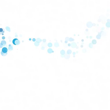 Baloncuklar Çemberi Noktaları Eşsiz Mavi Parlak Vektör Arkaplanı