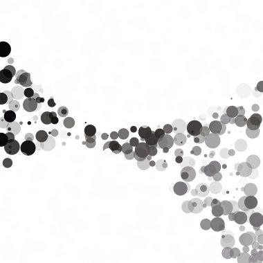 Kabarcıklar daire noktalar benzersiz siyah parlak vektör arka plan