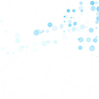 Baloncuklar Çemberi Noktaları Eşsiz Mavi Parlak Vektör Arkaplanı