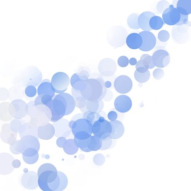 Kabarcıklar benzersiz mavi parlak vektör arka plan