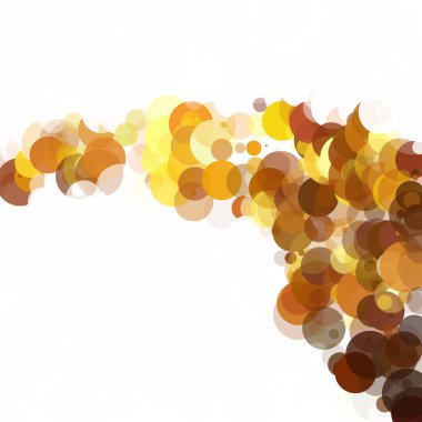 Kabarcıklar benzersiz sarı parlak vektör arka plan