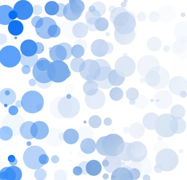 Kabarcıklar benzersiz mavi parlak vektör arka plan