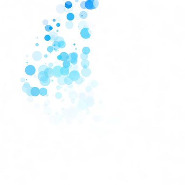 Baloncuklar Çemberi Noktaları Eşsiz Mavi Parlak Vektör Arkaplanı