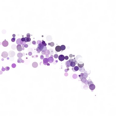 Kabarcıklar daire noktalar benzersiz mor parlak vektör arka plan