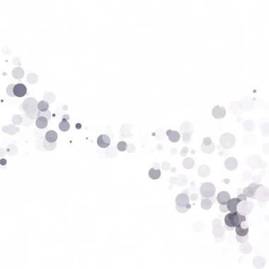 Kabarcıklar daire noktalar benzersiz gri beyaz parlak vektör arka plan