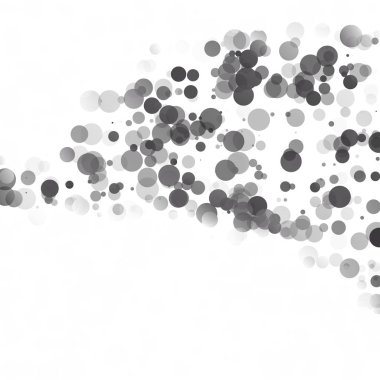 Kabarcıklar daire noktalar benzersiz siyah parlak vektör arka plan