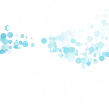 Baloncuklar Çemberi Noktaları Eşsiz Mavi Parlak Vektör Arkaplanı