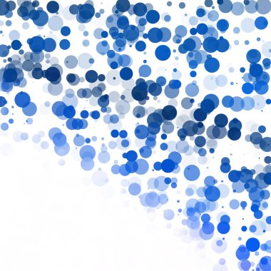 Baloncuklar Çemberi Noktaları Eşsiz Mavi Parlak Vektör Arkaplanı