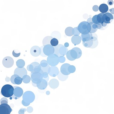 Kabarcıklar benzersiz mavi parlak vektör arka plan