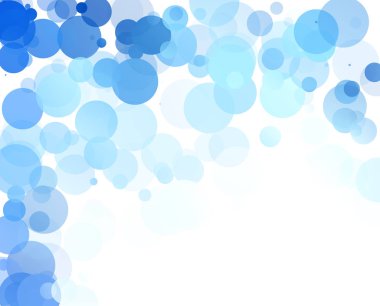 Kabarcıklar benzersiz mavi parlak vektör arka plan