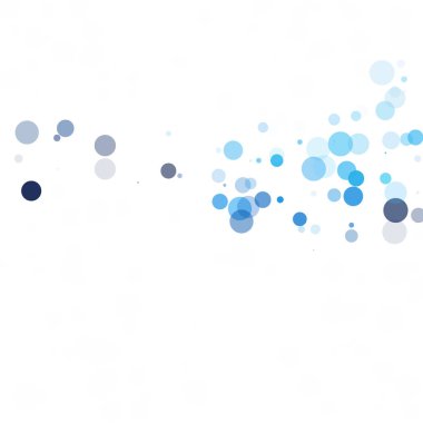 Baloncuklar Çemberi Noktaları Eşsiz Mavi Parlak Vektör Arkaplanı