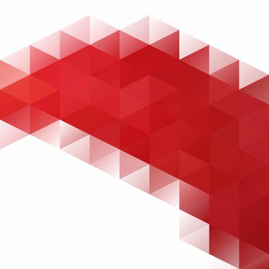 Kırmızı kılavuz Mozaik arka plan, yaratıcı tasarım şablonları