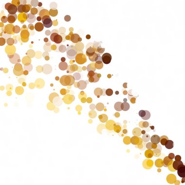 Kabarcıklar daire noktalar benzersiz sarı parlak vektör arka plan