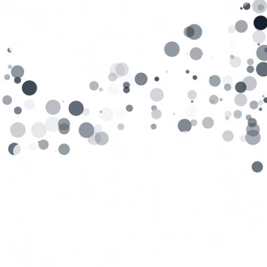 Kabarcıklar daire noktalar benzersiz gri beyaz parlak vektör arka plan