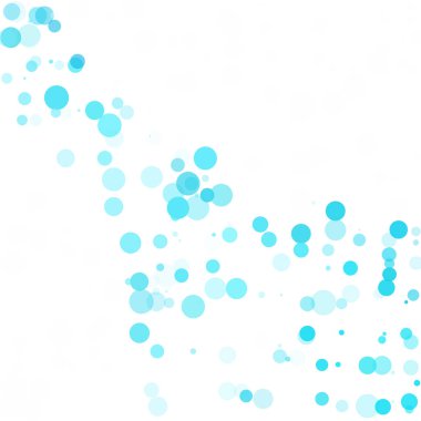 Baloncuklar Çemberi Noktaları Eşsiz Mavi Parlak Vektör Arkaplanı