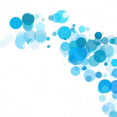 Kabarcıklar benzersiz mavi parlak vektör arka plan