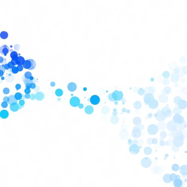 Baloncuklar Çemberi Noktaları Eşsiz Mavi Parlak Vektör Arkaplanı