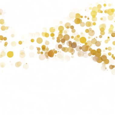 Kabarcıklar daire noktalar benzersiz sarı parlak vektör arka plan