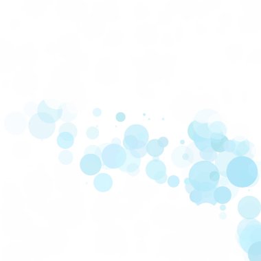 Baloncuklar Çemberi Noktaları Eşsiz Mavi Parlak Vektör Arkaplanı