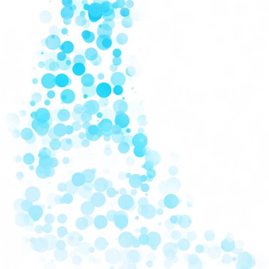 Baloncuklar Çemberi Noktaları Eşsiz Mavi Parlak Vektör Arkaplanı