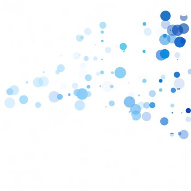 Baloncuklar Çemberi Noktaları Eşsiz Mavi Parlak Vektör Arkaplanı