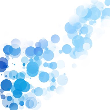 Kabarcıklar benzersiz mavi parlak vektör arka plan