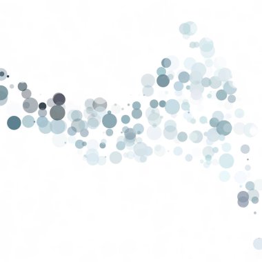 Kabarcıklar daire noktalar benzersiz gri beyaz parlak vektör arka plan