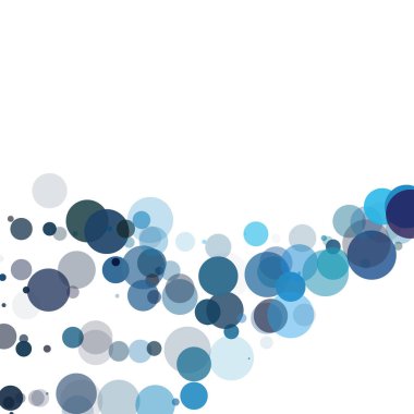 Kabarcıklar benzersiz mavi parlak vektör arka plan