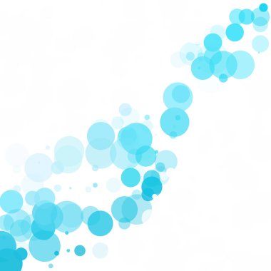 Kabarcıklar benzersiz mavi parlak vektör arka plan