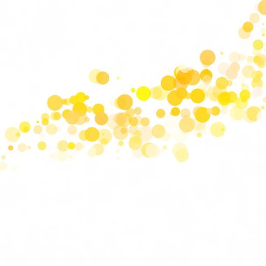 Kabarcıklar daire noktalar benzersiz sarı parlak vektör arka plan
