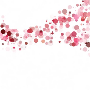 Kabarcıklar daire noktalar benzersiz kırmızı parlak vektör arka plan