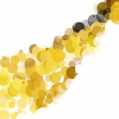 Kabarcıklar benzersiz sarı parlak vektör arka plan