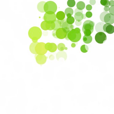 Kabarcıklar benzersiz yeşil parlak vektör arka plan