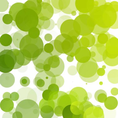 Kabarcıklar benzersiz yeşil parlak vektör arka plan