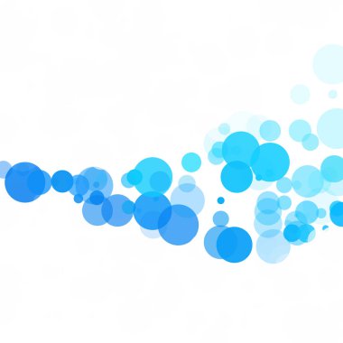 Kabarcıklar benzersiz mavi parlak vektör arka plan