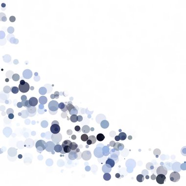 Baloncuklar Çemberi Noktaları Eşsiz Mavi Parlak Vektör Arkaplanı