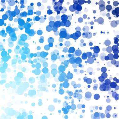 Kabarcıklar benzersiz mavi parlak vektör arka plan