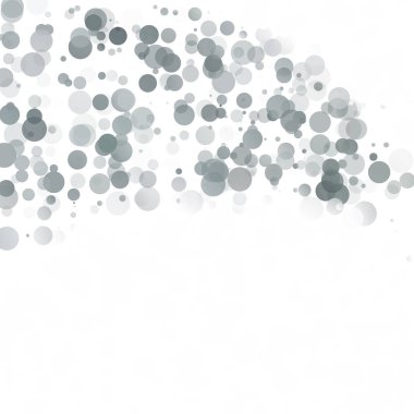 Kabarcıklar daire noktalar benzersiz gri beyaz parlak vektör arka plan