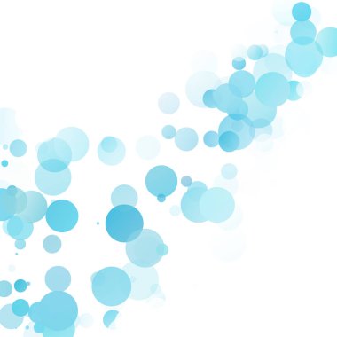 Kabarcıklar benzersiz mavi parlak vektör arka plan