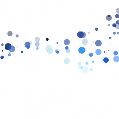 Baloncuklar Çemberi Noktaları Eşsiz Mavi Parlak Vektör Arkaplanı