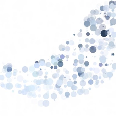 Baloncuklar Çemberi Noktaları Eşsiz Mavi Parlak Vektör Arkaplanı