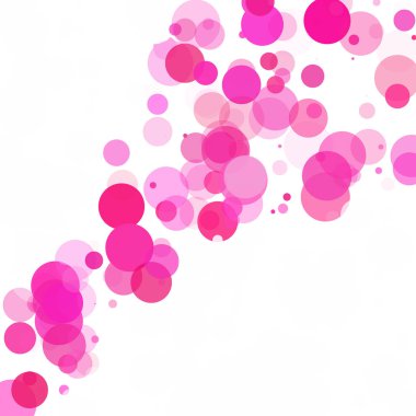 Kabarcıklar benzersiz pembe parlak vektör arka plan