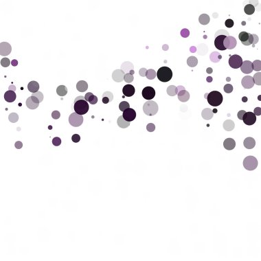 Kabarcıklar daire noktalar benzersiz mor parlak vektör arka plan