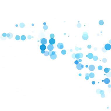 Baloncuklar Çemberi Noktaları Eşsiz Mavi Parlak Vektör Arkaplanı