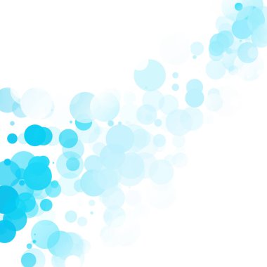 Kabarcıklar benzersiz mavi parlak vektör arka plan