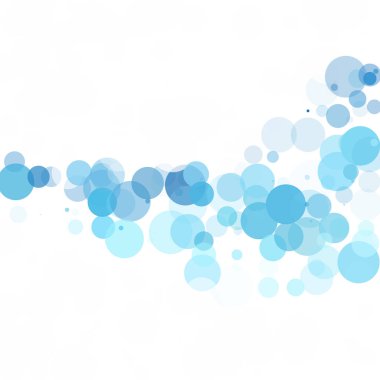 Kabarcıklar benzersiz mavi parlak vektör arka plan