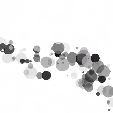 Kabarcıklar daire noktalar benzersiz siyah parlak vektör arka plan