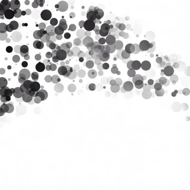 Kabarcıklar daire noktalar benzersiz siyah parlak vektör arka plan